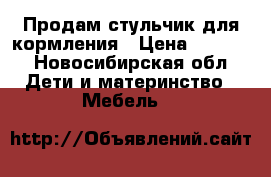 Продам стульчик для кормления › Цена ­ 1 000 - Новосибирская обл. Дети и материнство » Мебель   